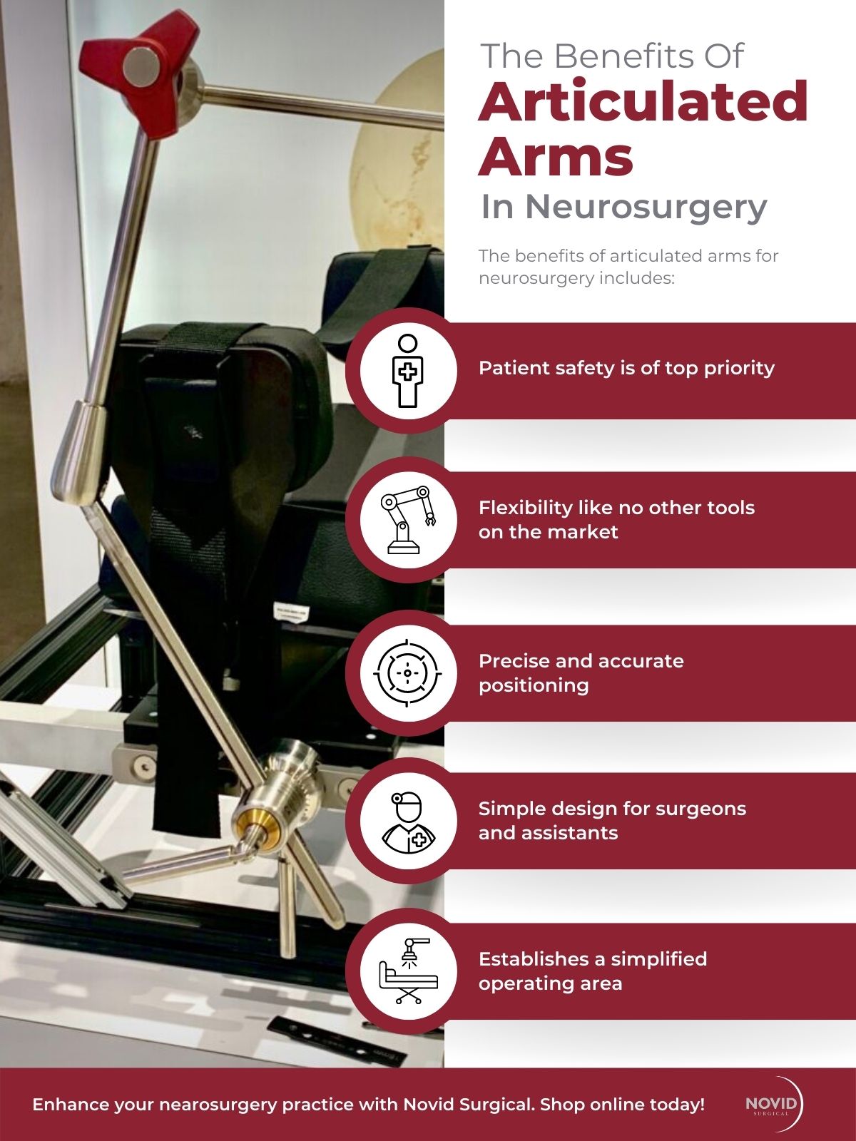 Infographic - The Benefits of Articulated Arms in Neurosurgery (1)