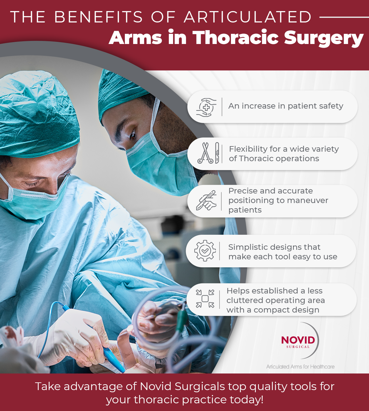 The Benefits of Articulated Arms in Thoracic Surgery