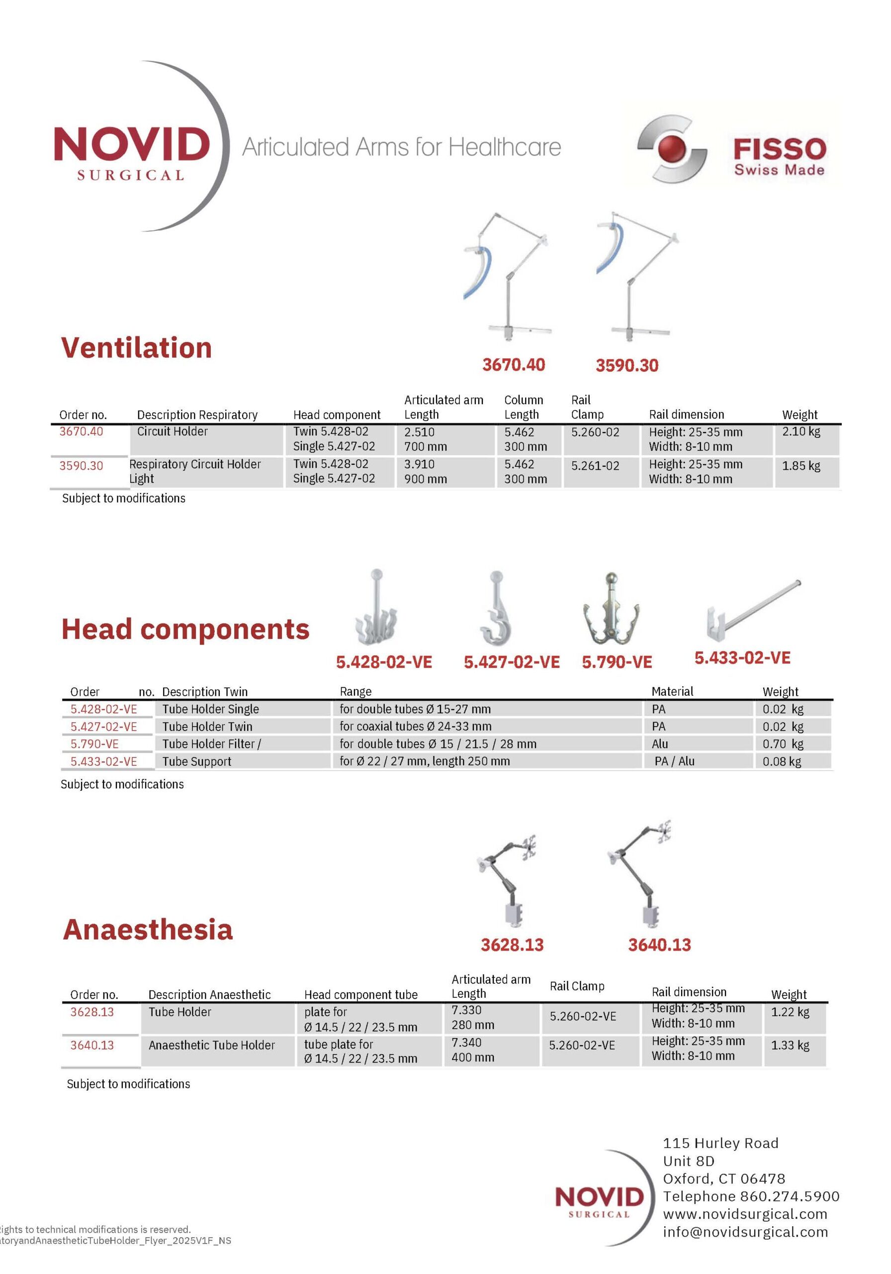 Respiratory and Anaesthetic Tube Holder