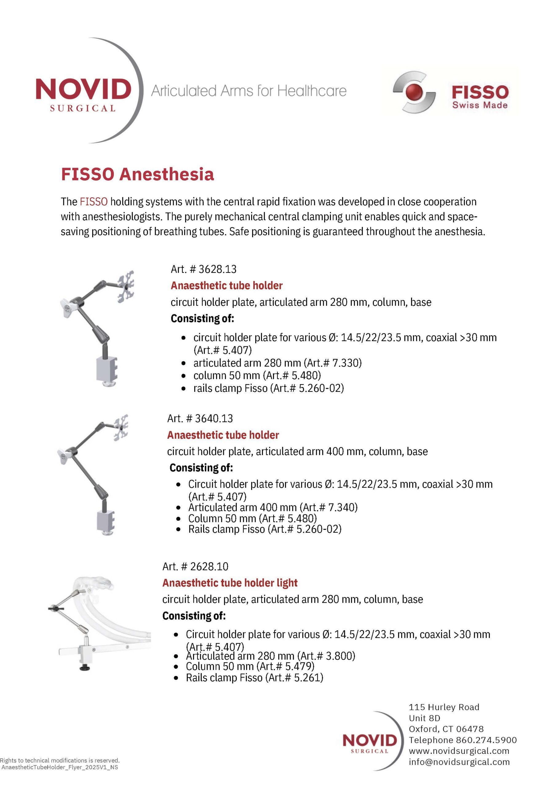 Anaesthetic Tube Holder